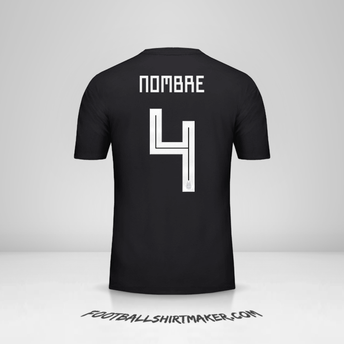 Jersey Argentina 2018 Visita -  nombre - 4