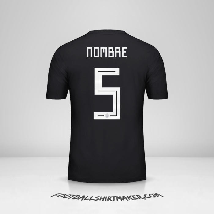 Camiseta Argentina 2018 Visita -  nombre - 5