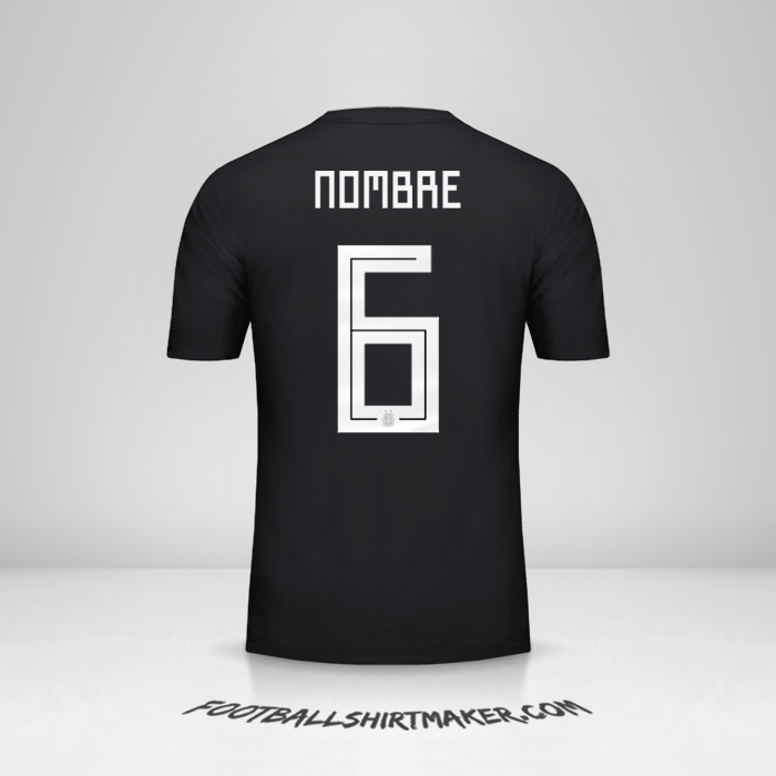 Jersey Argentina 2018 Visita -  nombre - 6