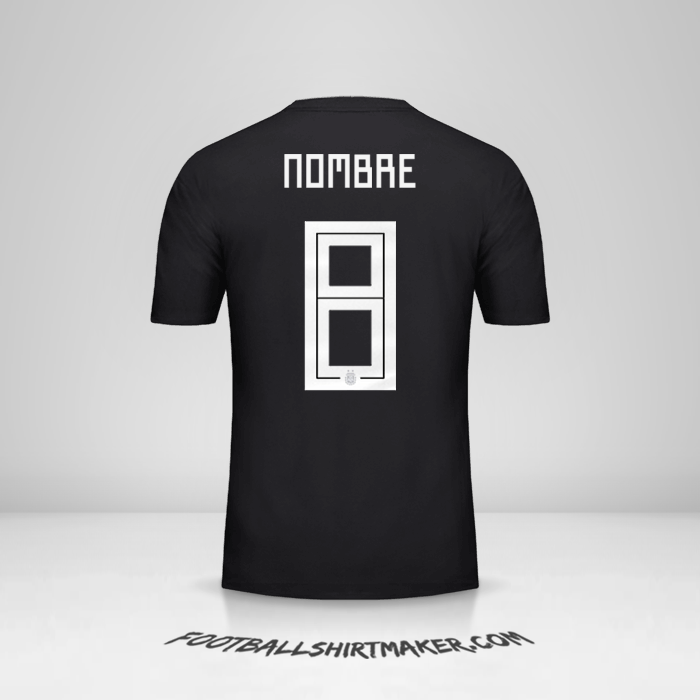 Jersey Argentina 2018 Visita -  nombre - 8