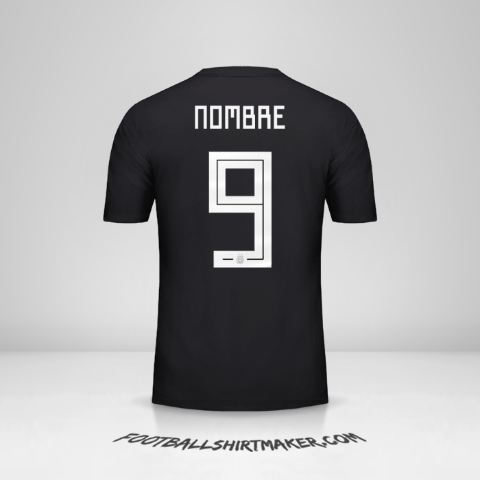 Jersey Argentina 2018 Visita -  nombre - 9