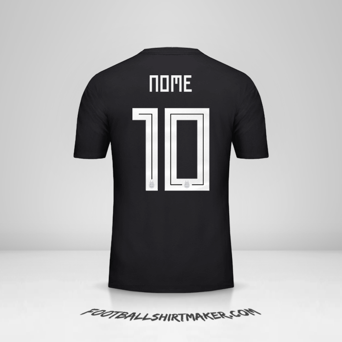 Maglia Argentina 2018 Seconda -  nome - 10