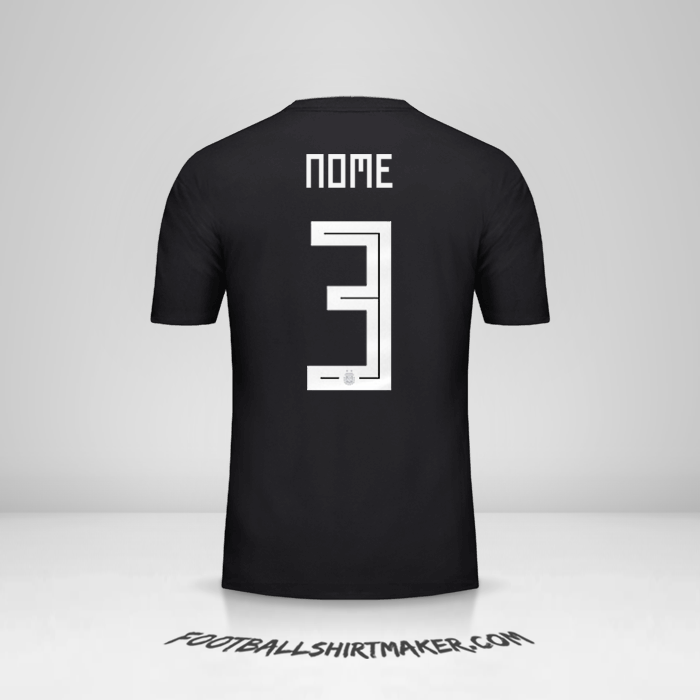 Camisa Argentina 2018 Alternativa -  nome - 3