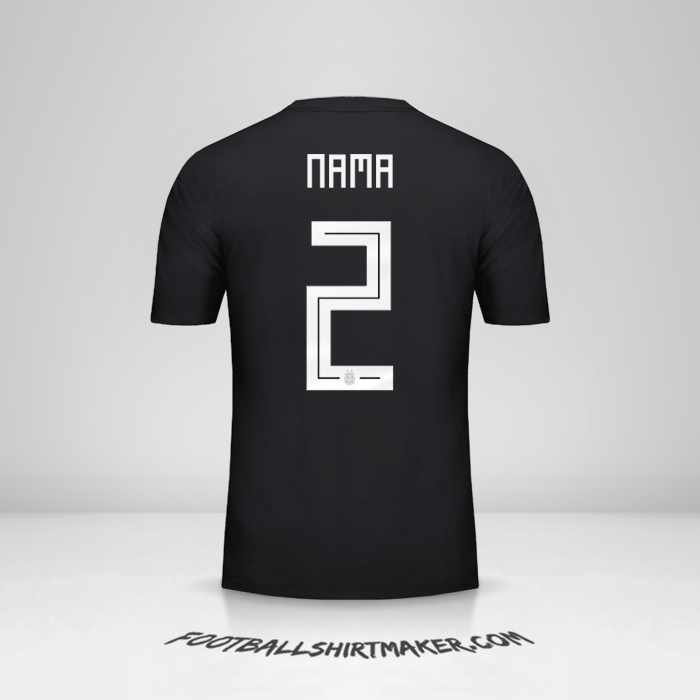 Jersey Argentina 2018 Alternatif -  nama - 2