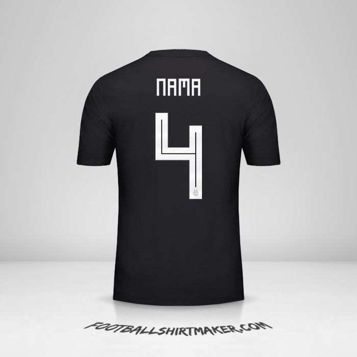 Jersey Argentina 2018 Alternatif -  nama - 4