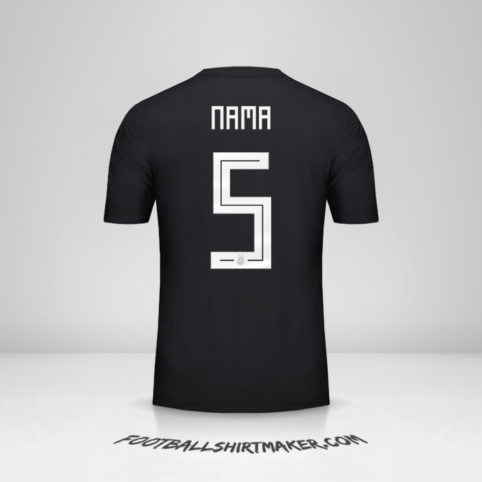 Jersey Argentina 2018 Alternatif -  nama - 5