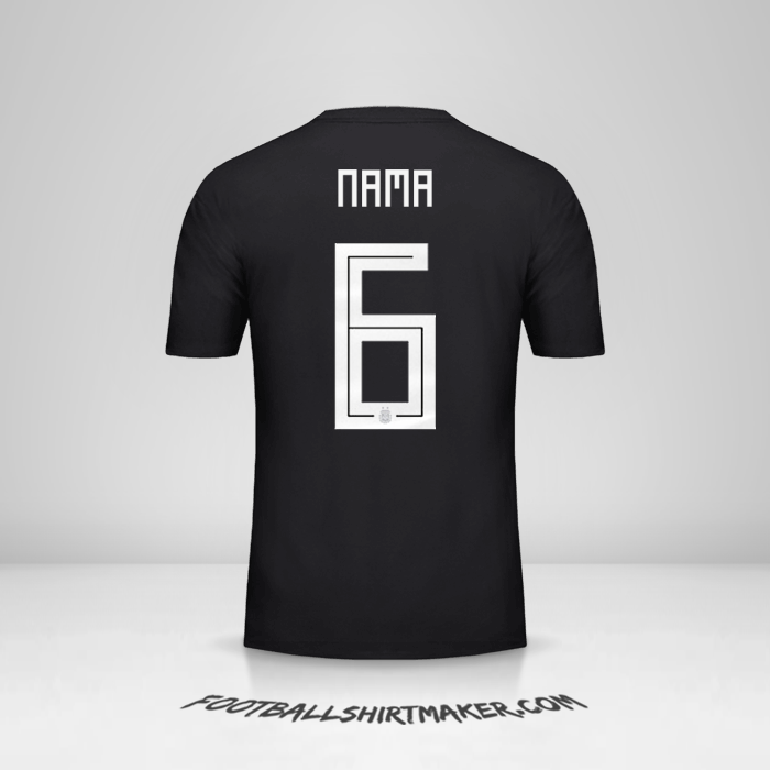 Jersey Argentina 2018 Alternatif -  nama - 6