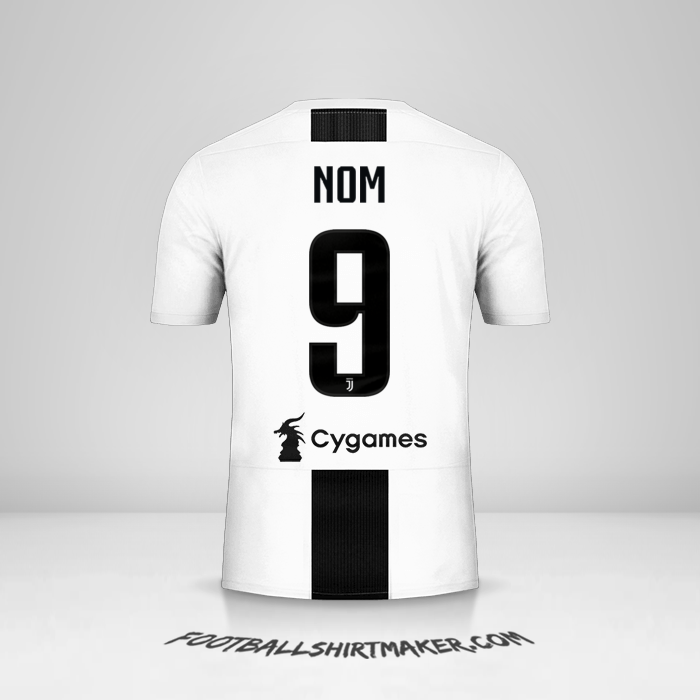 Maillot Juventus FC 2018/19 -  nom - 9