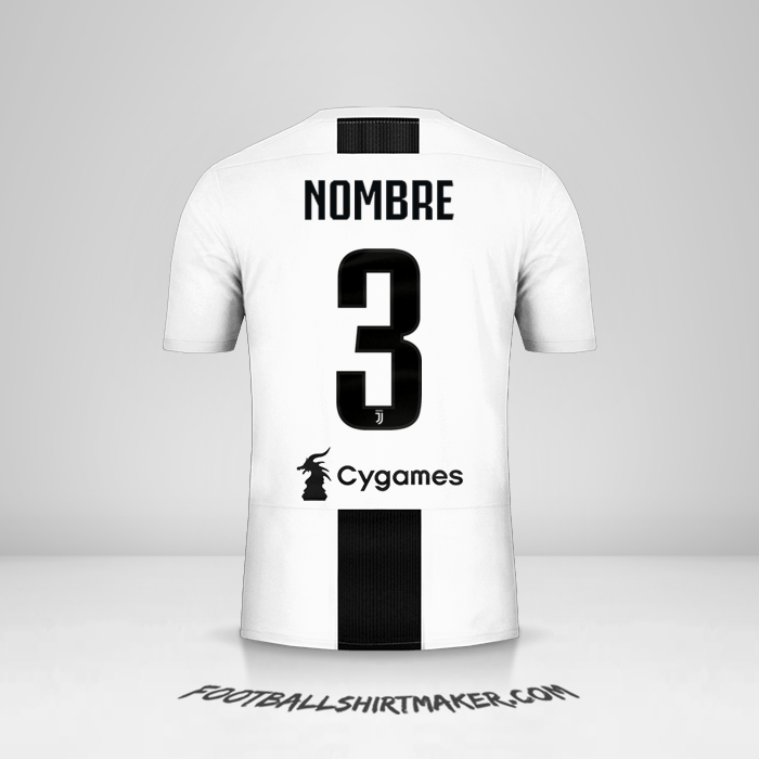 Jersey Juventus FC 2018/19 -  nombre - 3