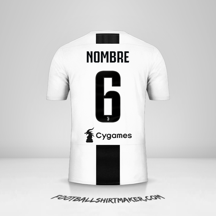 Jersey Juventus FC 2018/19 -  nombre - 6