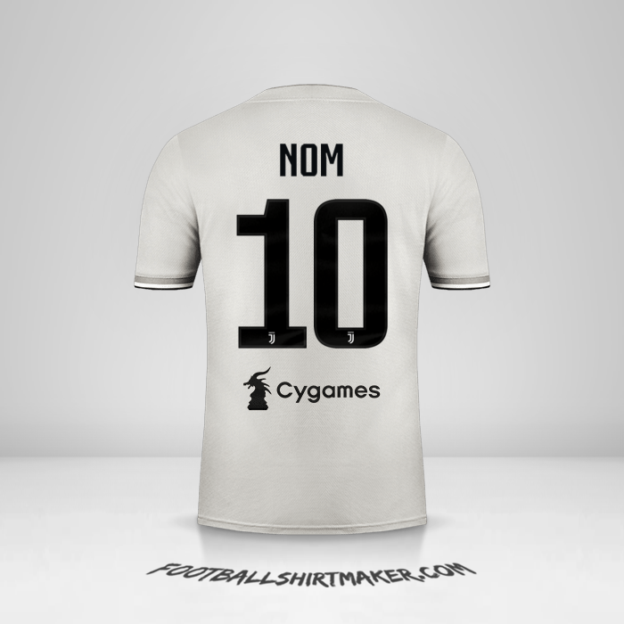 Maillot Juventus FC 2018/19 Extérieur -  nom - 10