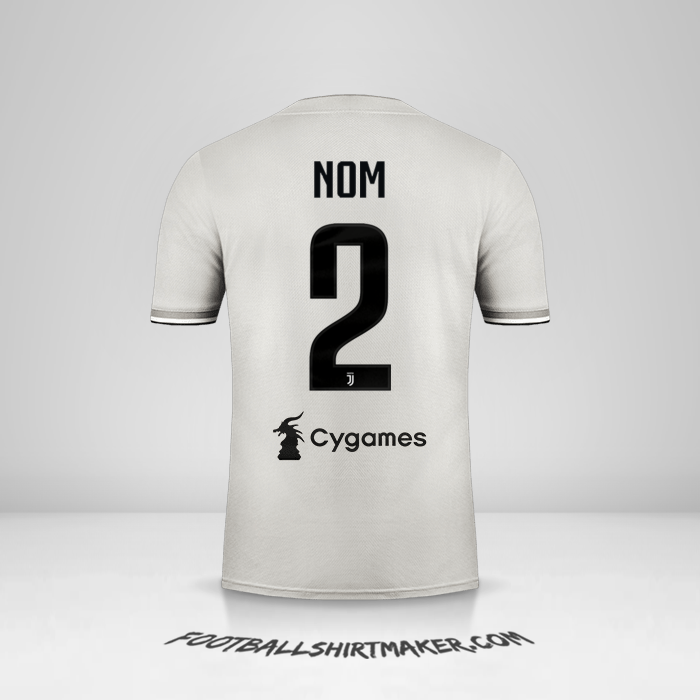 Maillot Juventus FC 2018/19 Extérieur -  nom - 2