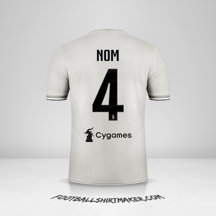 Maillot Juventus FC 2018/19 Extérieur -  nom - 4