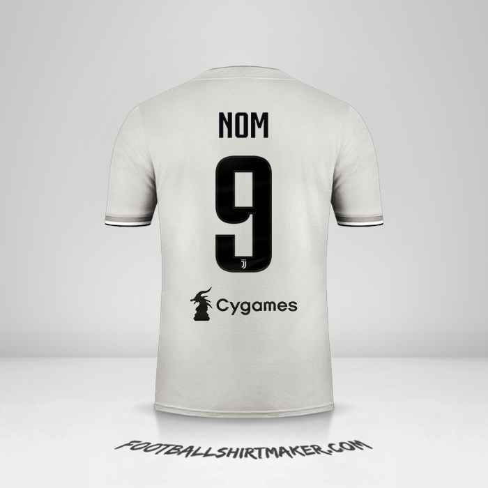 Maillot Juventus FC 2018/19 Extérieur -  nom - 9