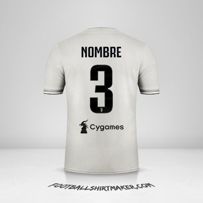 Jersey Juventus FC 2018/19 Visita -  nombre - 3