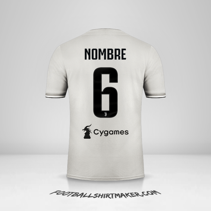 Jersey Juventus FC 2018/19 Visita -  nombre - 6