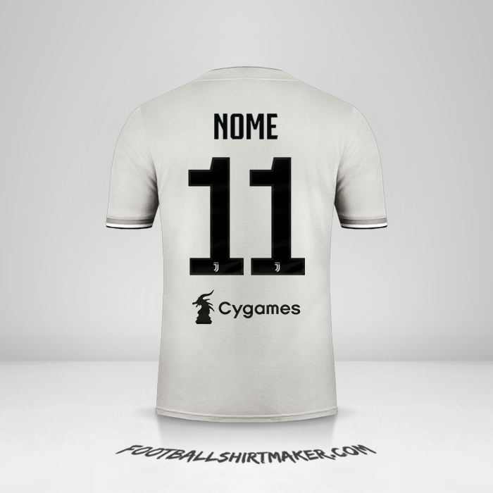 Maglia Juventus FC 2018/19 Seconda -  nome - 11