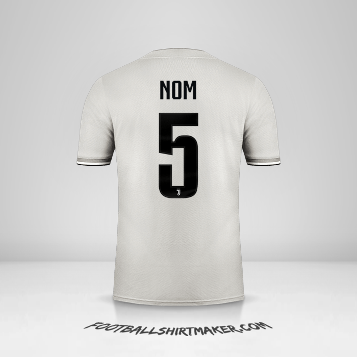 Maillot Juventus FC Cup 2018/19 Extérieur -  nom - 5