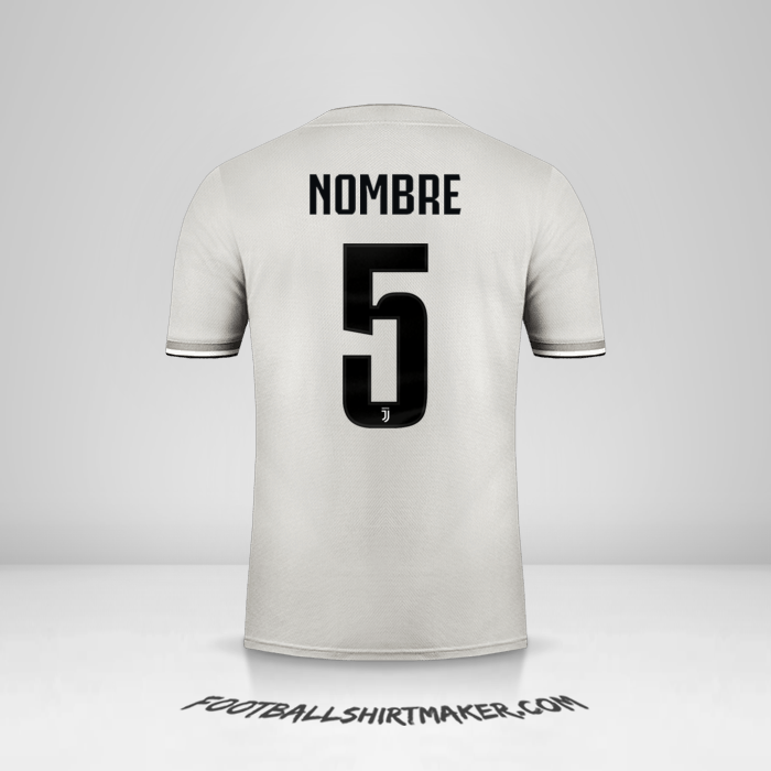 Jersey Juventus FC Cup 2018/19 Visita -  nombre - 5