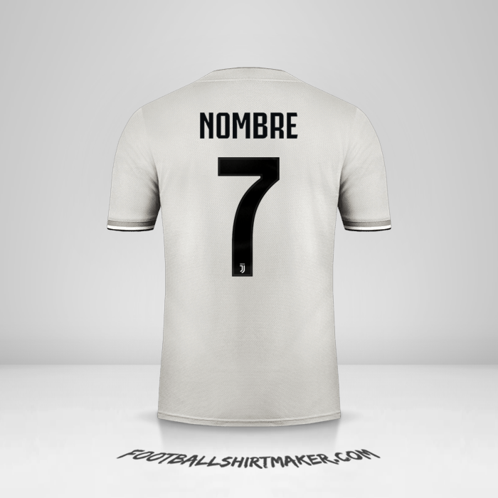 Jersey Juventus FC Cup 2018/19 Visita -  nombre - 7