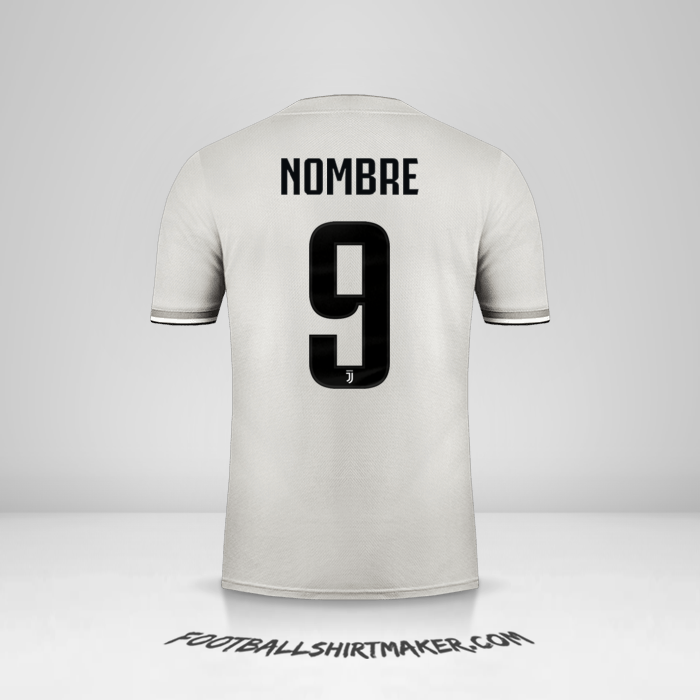 Jersey Juventus FC Cup 2018/19 Visita -  nombre - 9