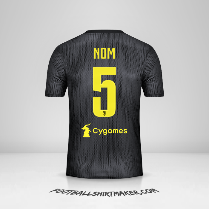 Maillot Juventus FC 2018/19 Troisième -  nom - 5