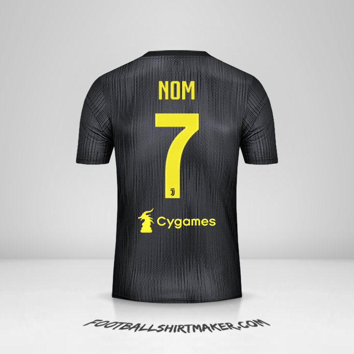 Maillot Juventus FC 2018/19 Troisième -  nom - 7