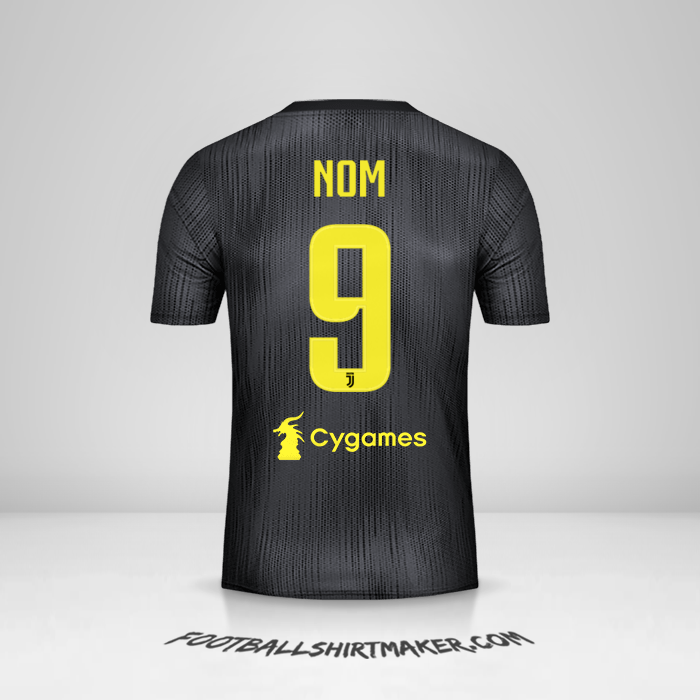 Maillot Juventus FC 2018/19 Troisième -  nom - 9