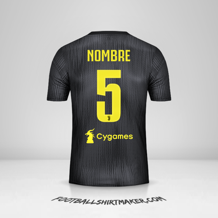 Jersey Juventus FC 2018/19 Tercera -  nombre - 5