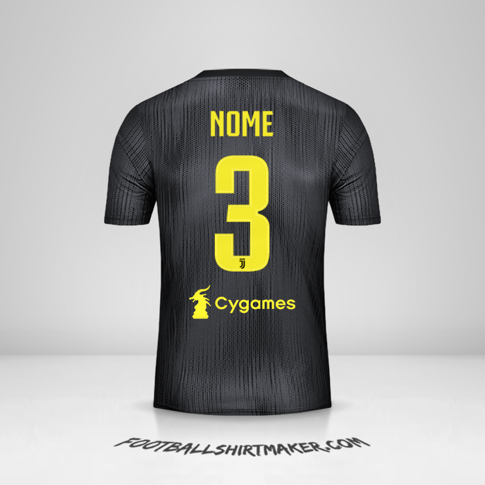 Camisola Juventus FC 2018/19 Terceira -  nome - 3