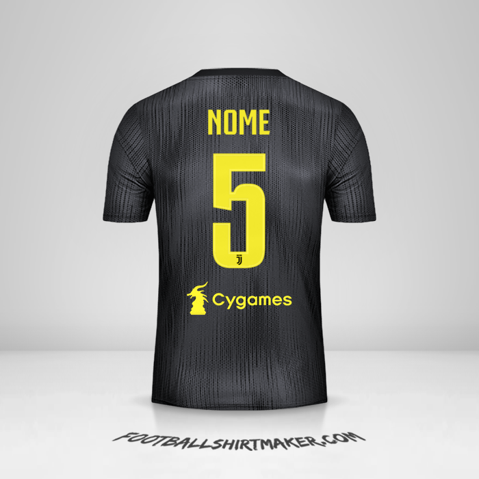 Camisa Juventus FC 2018/19 Terceira -  nome - 5
