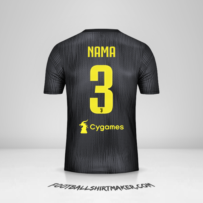 Jersey Juventus FC 2018/19 Ketiga -  nama - 3
