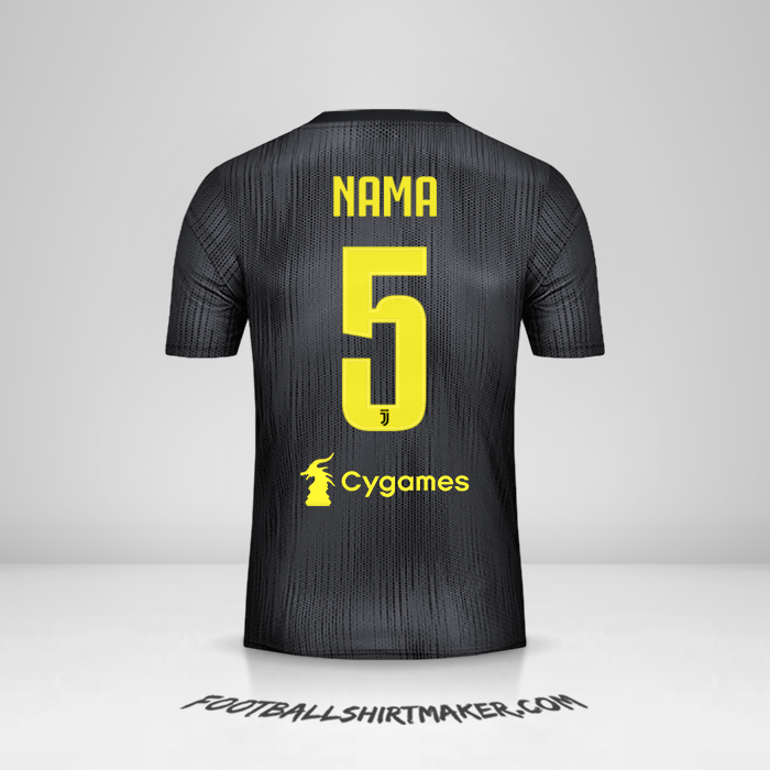 Jersey Juventus FC 2018/19 Ketiga -  nama - 5