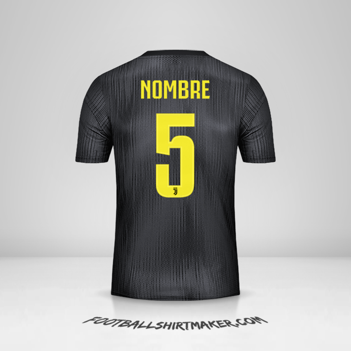 Jersey Juventus FC Cup 2018/19 Tercera -  nombre - 5