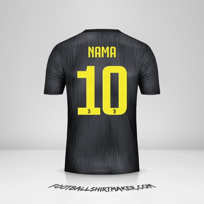Jersey Juventus FC Cup 2018/19 Ketiga -  nama - 10