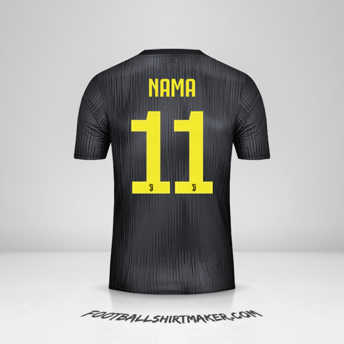 Jersey Juventus FC Cup 2018/19 Ketiga -  nama - 11