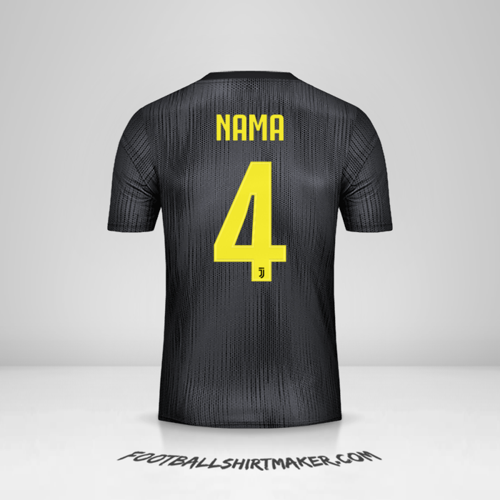 Jersey Juventus FC Cup 2018/19 Ketiga -  nama - 4