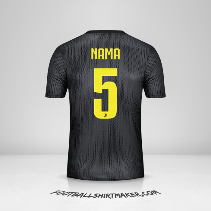 Jersey Juventus FC Cup 2018/19 Ketiga -  nama - 5