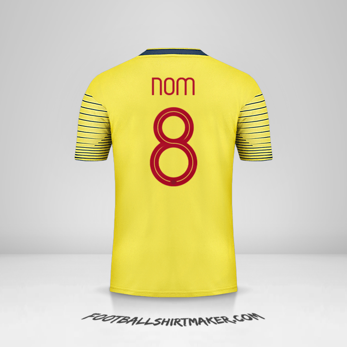 Maillot Colombie 2019/20 -  nom - 8