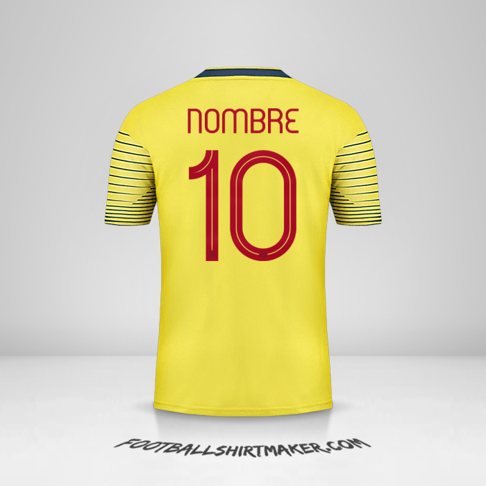Camiseta Colombia 2019/20 -  nombre - 10