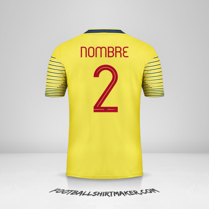 Jersey Colombia 2019/20 -  nombre - 2