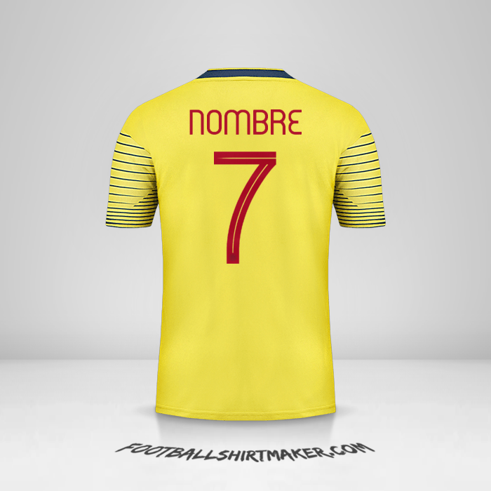 Jersey Colombia 2019/20 -  nombre - 7