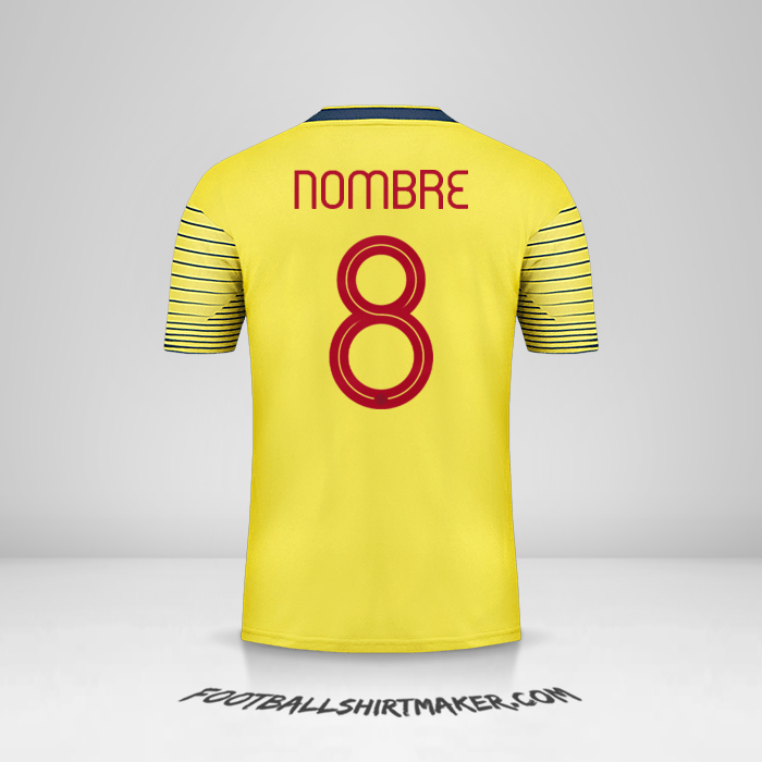 Jersey Colombia 2019/20 -  nombre - 8