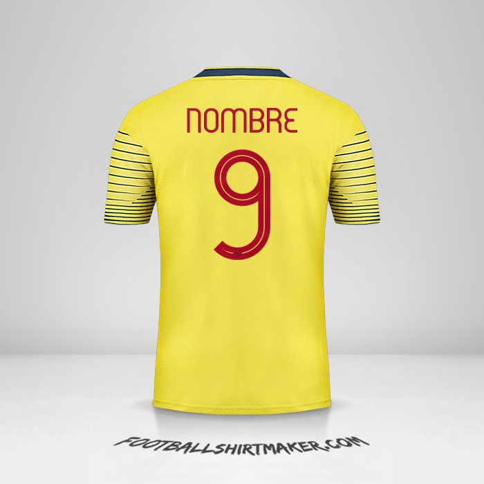 Camiseta Colombia 2019/20 -  nombre - 9