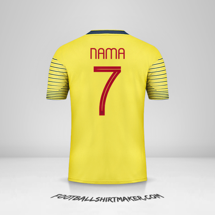 Jersey Kolombia 2019/20 -  nama - 7