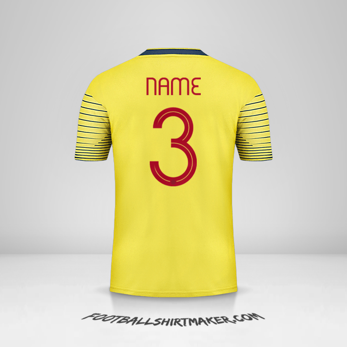 Jersey Colombia 2019/20 -  name - 3