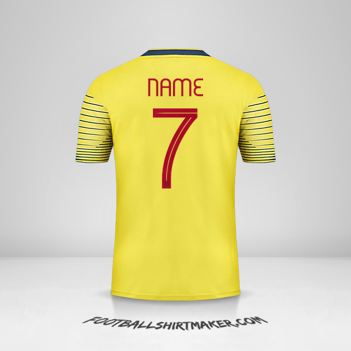 Shirt Colombia 2019/20 -  name - 7