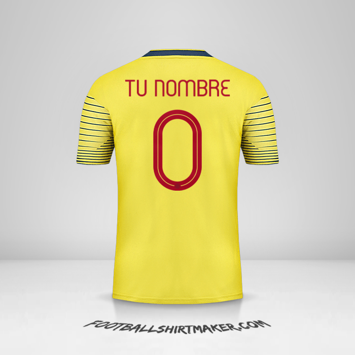 Jersey Colombia 2019/20 -  tu nombre - 0