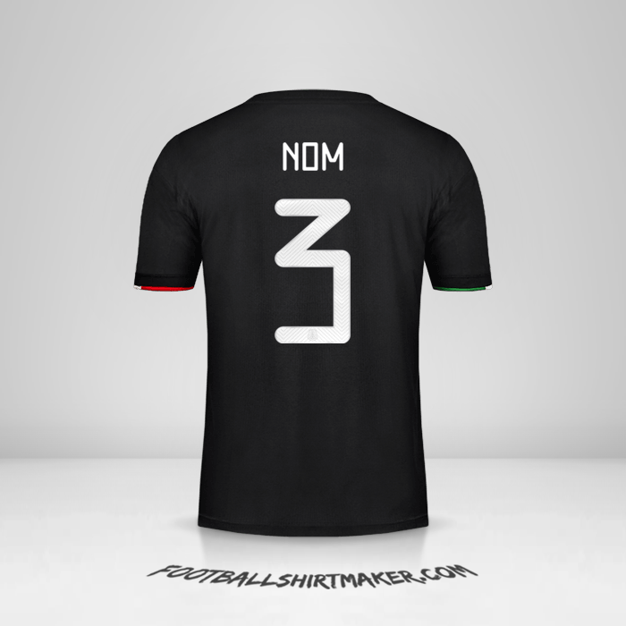 Maillot Mexique 2019 -  nom - 3