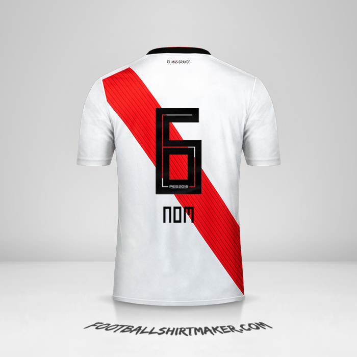 Maillot River Plate 2018/19 -  nom - 6